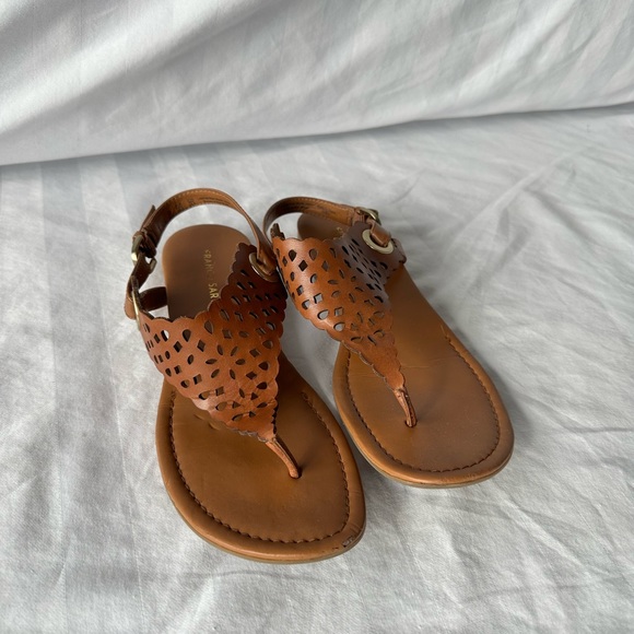 Franco sarto brown leather sandals - Picture 2 of 5